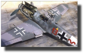 Messerschmitt Bf 109 G. Scratch built in metal by Rojas Bazán. 1:15 scale.